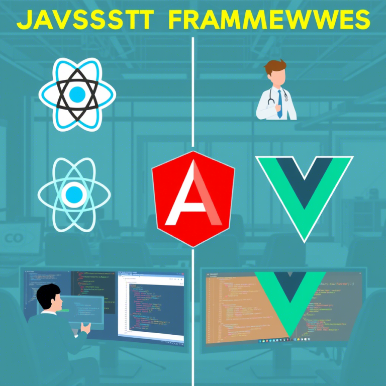 مروری بر فریم‌ورک‌های محبوب جاوااسکریپت: React، Angular و Vue.js